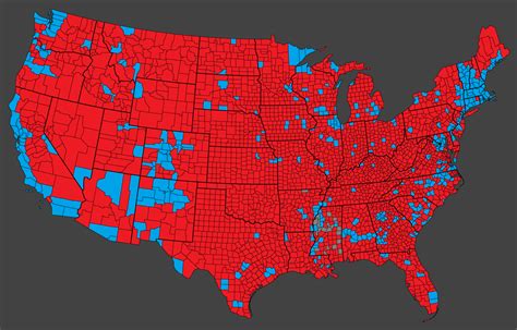 Lower 48 County level election results of the 2024 US Presidential ...