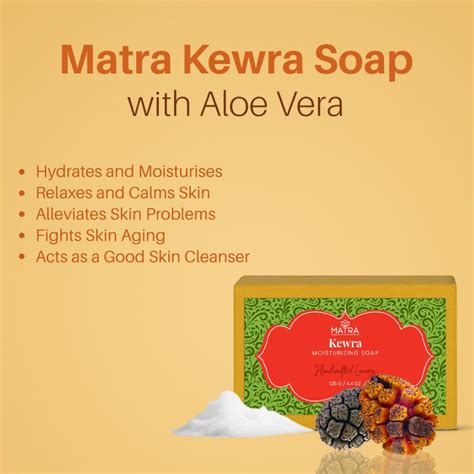 Matra Kewra Handmade Soap With Aloe Vera And Coconut Oil 125 G