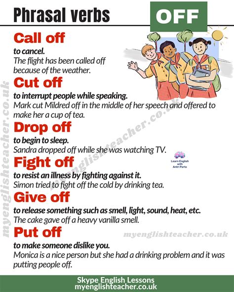 11 Phrasal Verbs With OFF My Lingua Academy