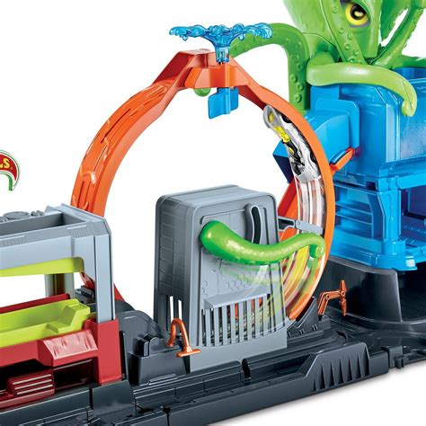 Трек Hot Wheels Сити Невообразимая автомойка с осьминогом купить в ...