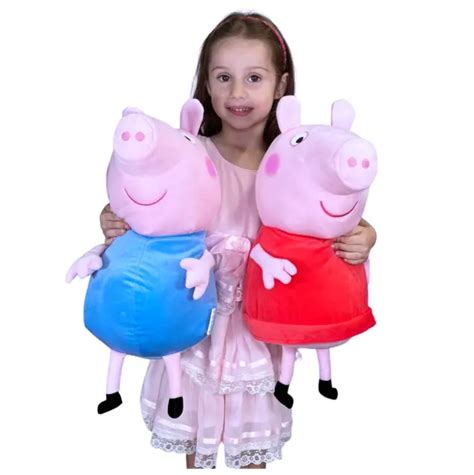 PEPPA PIG ET George Peluche 53 CM Original De 12 Mois EUR 62 85