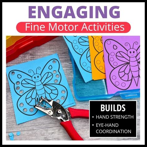 Fine Motor Activities Hole Punch Activities Early Learning Ideas