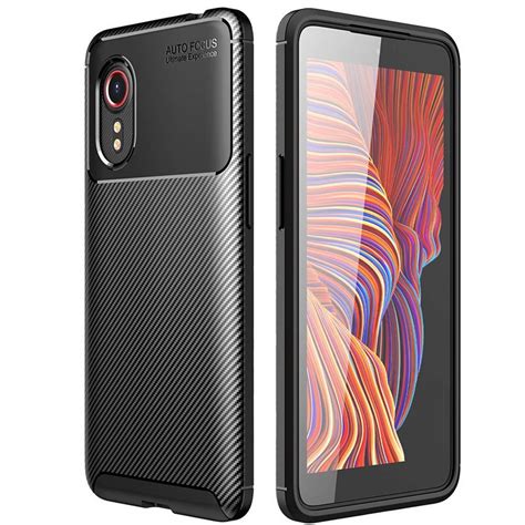 Etui Samsung Galaxy Xcover Pancerne Shockproof Carbon Fiber Czarne