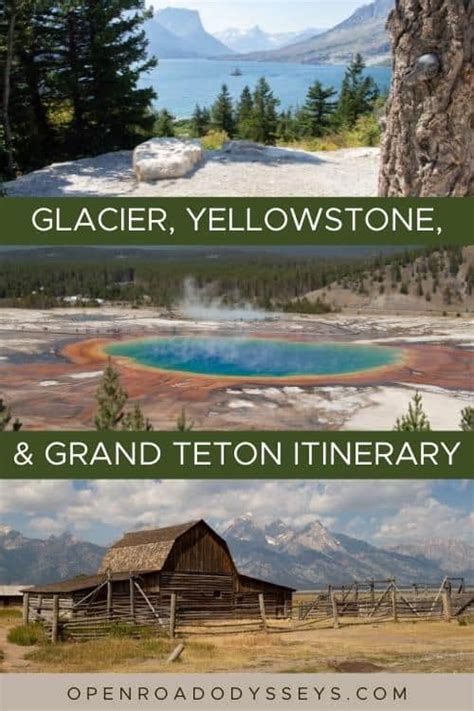 An Epic Week Glacier Yellowstone And Grand Teton Itinerary