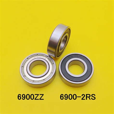 50pcs bearing 6900ZZ 6900 2RS 10x22x6 thin wall deep groove ball ...
