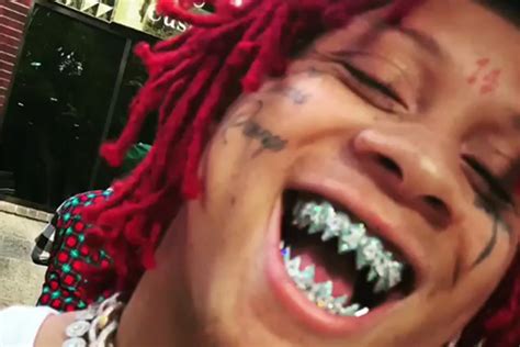 Trippie Redd Shows Off 50 000 Blue Diamond Fangs Grill Xxl