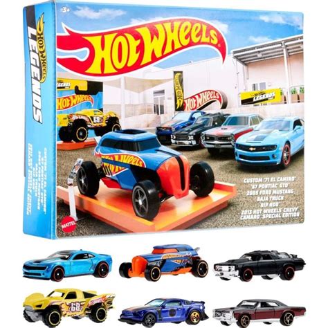 Hot Wheels Colecionavel Legends Tour Themed 6 pack Auge App Representações