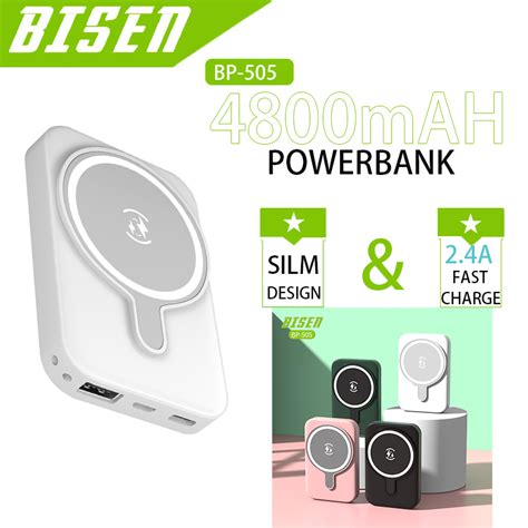 BISEN BP 505 Fast Charging Powerbank Magnetic Wireless Charging Power