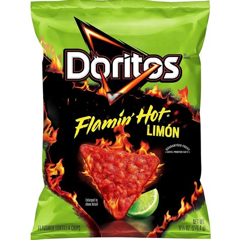 Amazon Doritos Tortilla Chips Flamin Hot Limon 9 75oz Bag