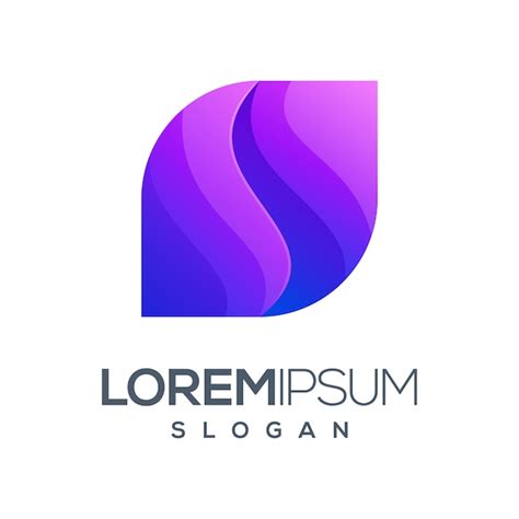 Diseño de logotipo de color degradado de inspiración Vector Premium