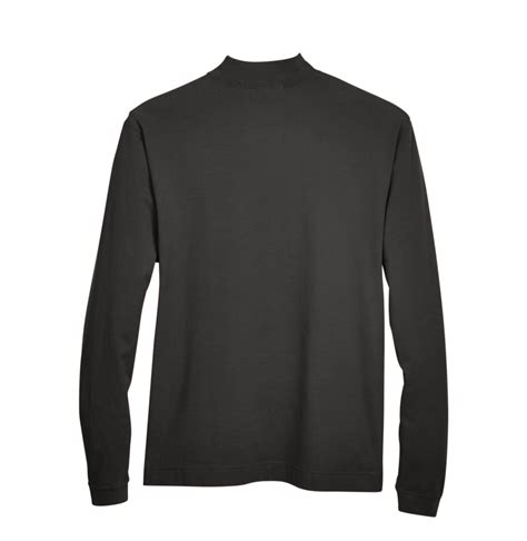 Adult Sueded Cotton Jersey Mock Turtleneck D