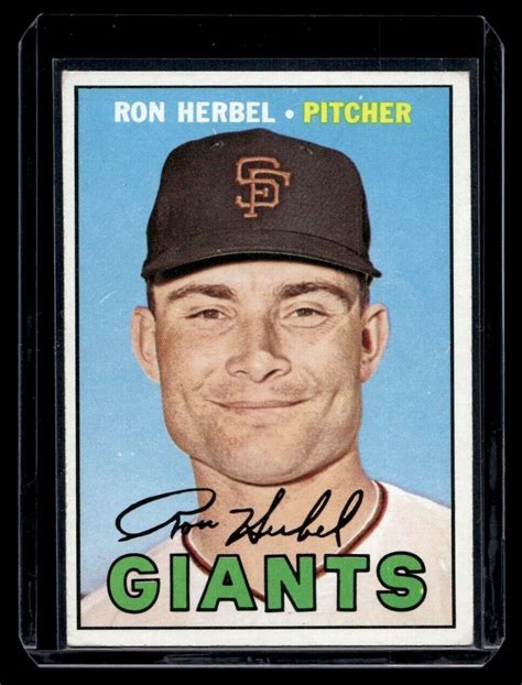 1967 Topps 156 Ron Herbel Trading Card EBay