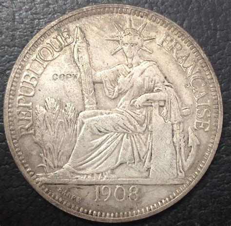 1908 France silver plated coin copy-in Non-currency Coins from Home ...
