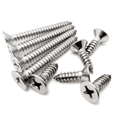 Titanium Flat Head Cross Phillip Self Tapping Screw For Metal China