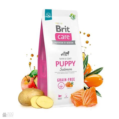 Купить корм Brit Care Grain Free Puppy Salmon & Potato для щенков ...