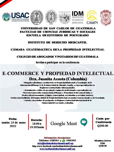 Instituto De Derecho Mercantil Idm Guatemala Conferencia E