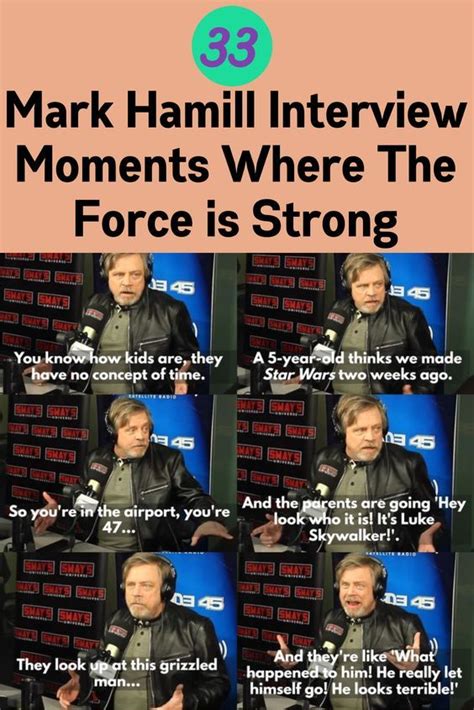 33 mark hamill interview moments where the force is strong – Artofit