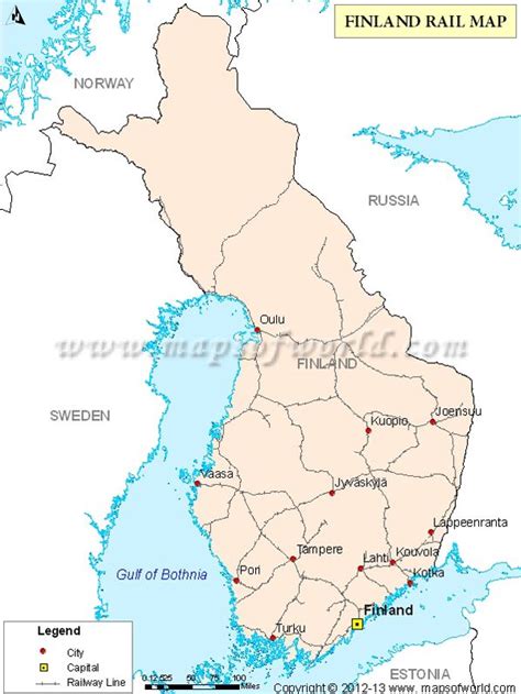 Finland Rail Network Map | Finland Railway Map | Map, Finland, Finland map