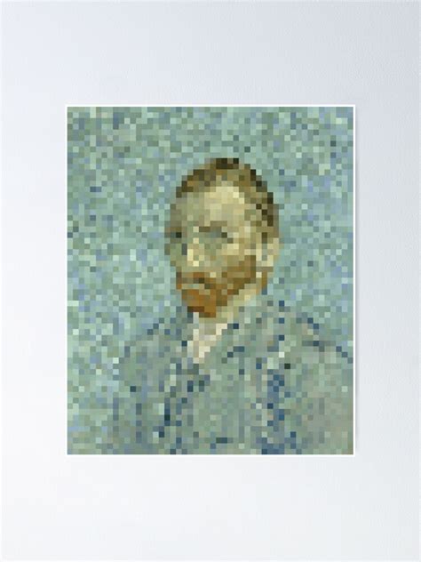 Van Gogh Self Portrait Pixel Art Poster For Sale By Christinegames