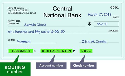 103102591 — Routing Number of Central National Bank in Poteau