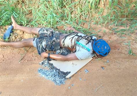 Bahia Homem é encontrado carbonizado em estrada vicinal de cidade do