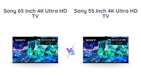 Sony 65 Inch vs 55 Inch 4K Ultra HD TV Comparison - YouTube
