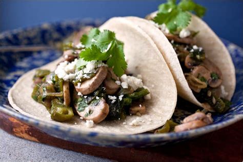 Mushroom And Poblano Tacos The New York Times