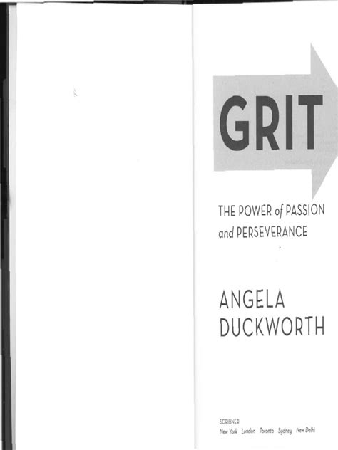 Grit Duckworth Chapter 1 Pdf Grit Personality Trait United