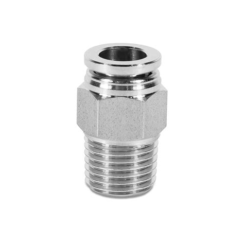 Фитинг прямой, 8мм x R 1/4 (наруж.резьба), T=(-20...+140)°C, P=(-1...15 ...