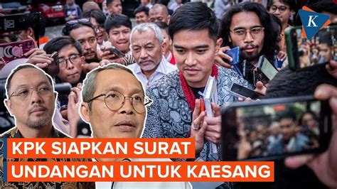 Kpk Siapkan Surat Undangan Untuk Kaesang Soal Dugaan Gratifikasi Jet