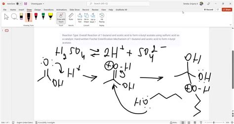 Solved Reaction Type Overall Reaction Of 1 Butanol And Acetic Acid To Form N Butyl Acetate