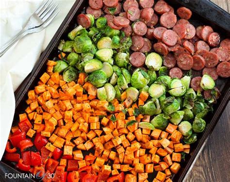 Healthy Sausage And Veggies Sheet Pan Dinner Easy Meal Prep Recipe