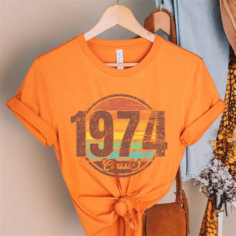 1974 Vintage Shirt 50th Birthday Shirt 50th Birthday T Retro 1974 Shirt 1974 Classic Tee