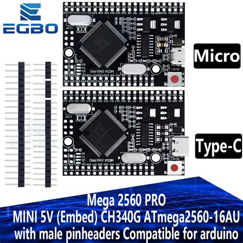 Pcs Mega Pro Mini V Embed Ch G Atmega Au With Male