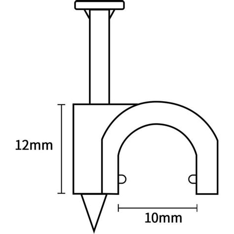 Lot De Clips De C Ble Ronds Blancs Solides Et Durables Mm