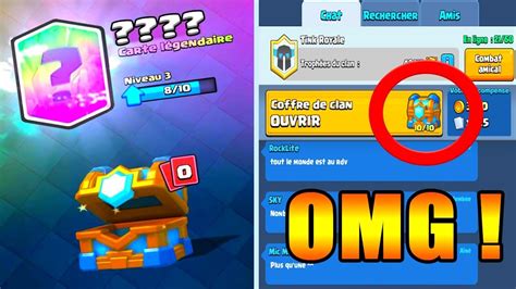 Clash Royale Epic Pack Opening Coffre De Clan Legendaire