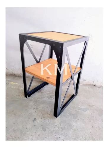 Mesa De Arrime Hierro Y Madera Estilo Industrial X X Cuotas Sin