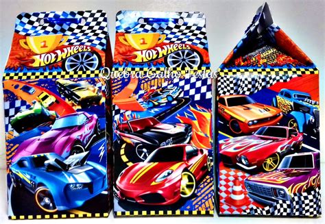 30 Caixa Milk Hot Wheels Lembrancinhas Festa Fácil Elo7