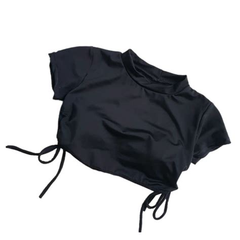 Mua Áo bikini lẻ áo bơi nữ kín đáo rút dây màu đen Vivi Shop Kèm Ảnh Thật giá rẻ nhất TecKi Vn