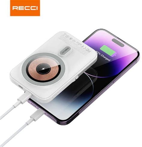 Recci Mechanic 15W 10000mAh Magnetic Power Bank With PD 20W RPB W08