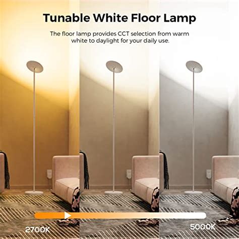 Sunthin Smart Floor Lamp Led Standing Lamp Compatible With Alexa