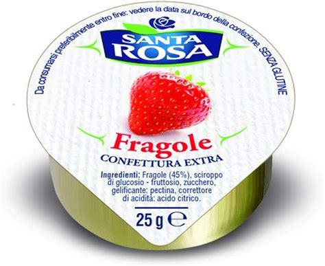 Vaschette Confettura Extra Fragola Santa Rosa Da Gr Alluminio