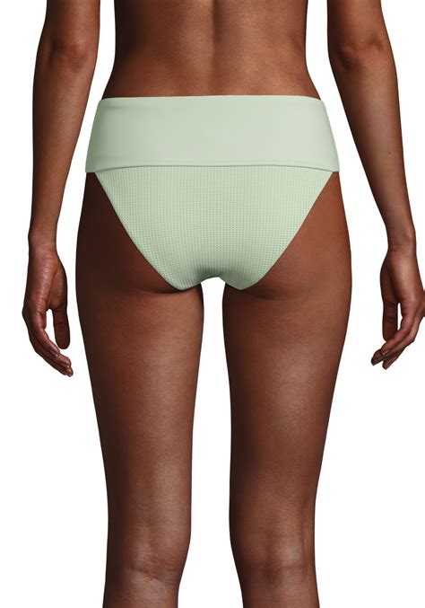 Iconic High Waist Bikini Bottoms Calming Green Casall