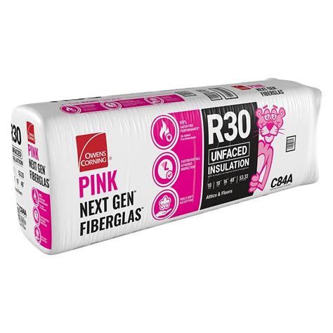 Owens Corning R 30 Unfaced Fiberglass Insulation Batt 16 In X 48 In