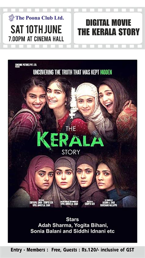 Digital Movie (The Kerala Story)-10th June 2023 7:00 PM at Cinema Hall ...