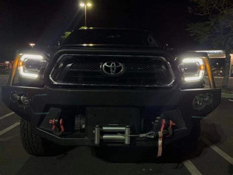 Toyota Tacoma Pro Series Projector Headlights Alpha Black By