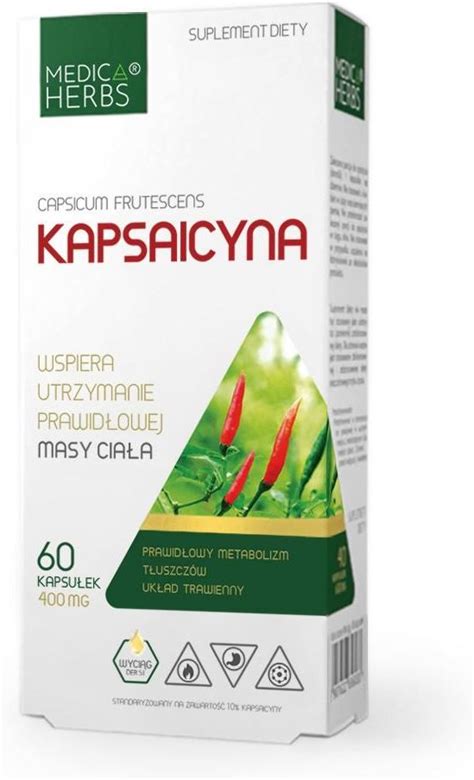 Medica Herbs Kapsaicyna 10mg 60kaps Opinie I Ceny Na Ceneo Pl