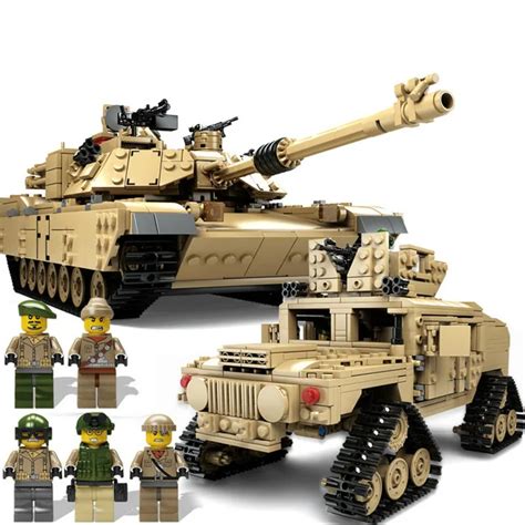 1463 Шт Военный тематический Танк лего строительные блоки M1A2 ABRAMS ...