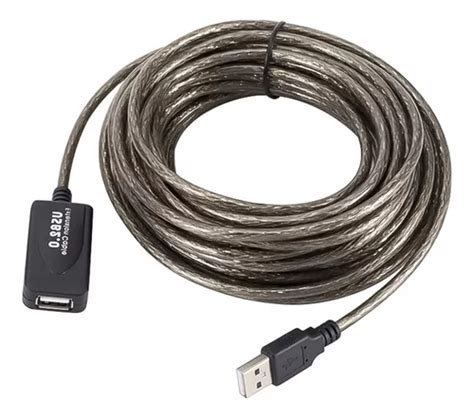 Cable Usb Metros Extension Activo Macho A Usb Hembra Cuotas Sin