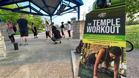 The Temple Workout Free Workout Sessions At Sonoma Heights Park In